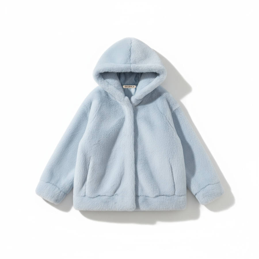 Qiuerle Furs Unisex Hooded Thickened