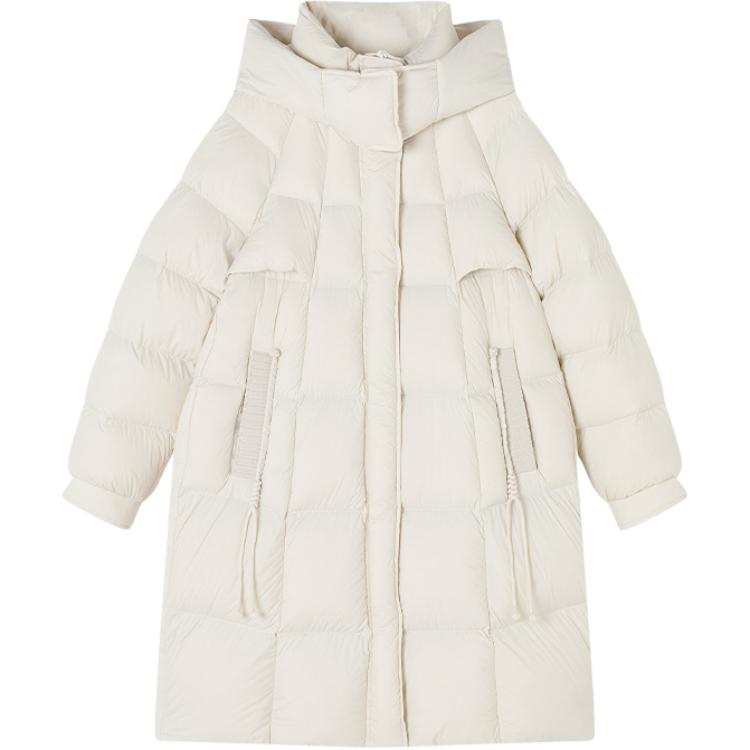 XIANGYING Down Jackets Women's Heron White Thickened Puffer Jacket