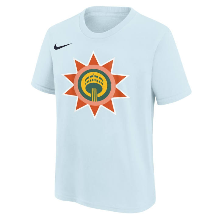 Nike Nike T Shirts Men's Light Blue Crew Neck Moderate