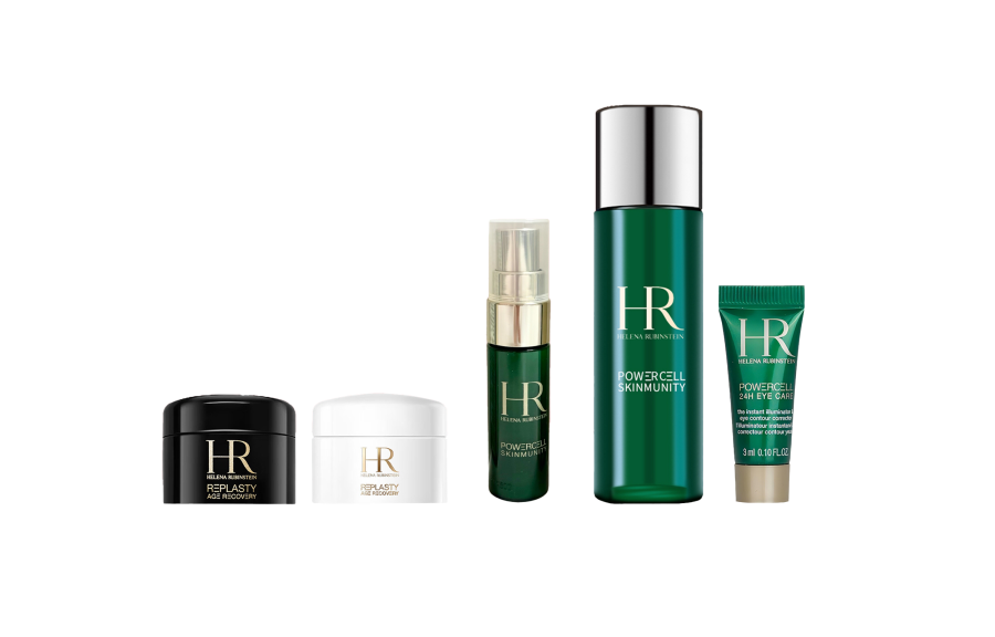 HELENA RUBINSTEIN Sample Black Bandages Facial Cream+Green Bottle Serums Skincare Set Soothing Tightening Hydrating