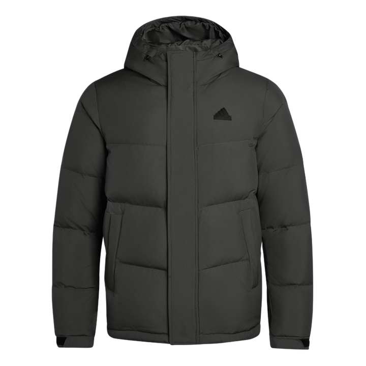 Adidas Adidas Down Jackets Unisex Gray Hooded Non Detachable Moderate