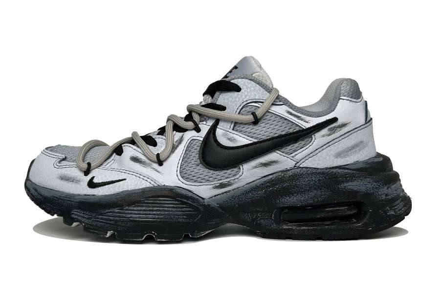 Nike Nike Air Max Fusion Abrasion Resistant Low top Running Shoes Women's Black Gray