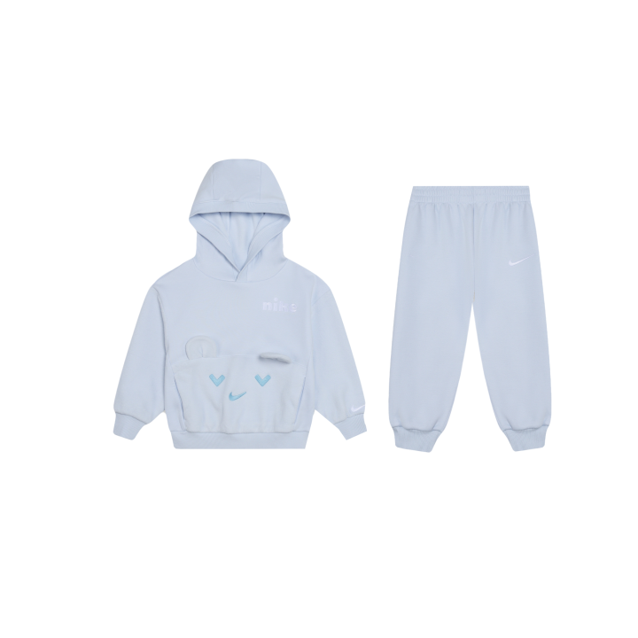 Nike Nike Casual Sportswear COZY COMFORT Hooded Pullover Long Sleeved Sweatshirt Fleece Lined Soft Knitted Fabric Pants