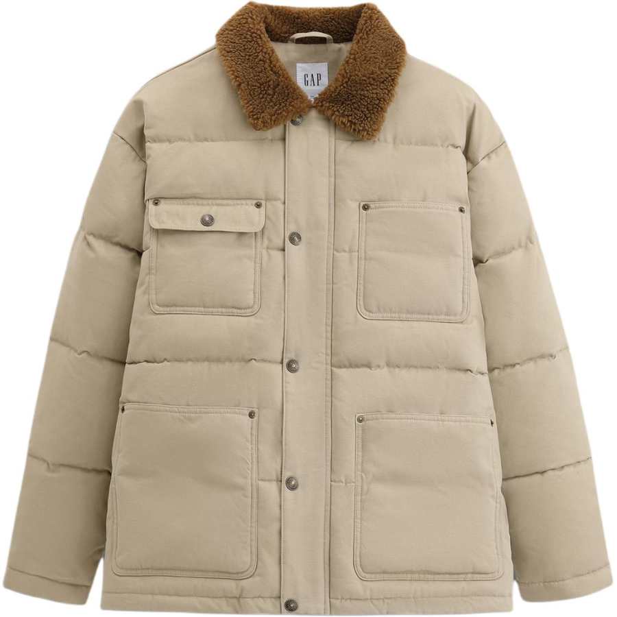 GAP GAP Puffer Jackets Men's Lapel Moderate