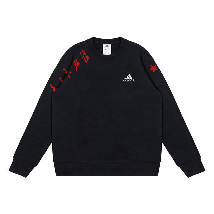 Adidas Adidas Sweatshirts Unisex Black Crew Neck Moderate Regular