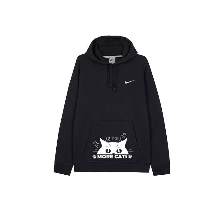 Nike Nike Sweatshirts Men's Black Hooded Moderate