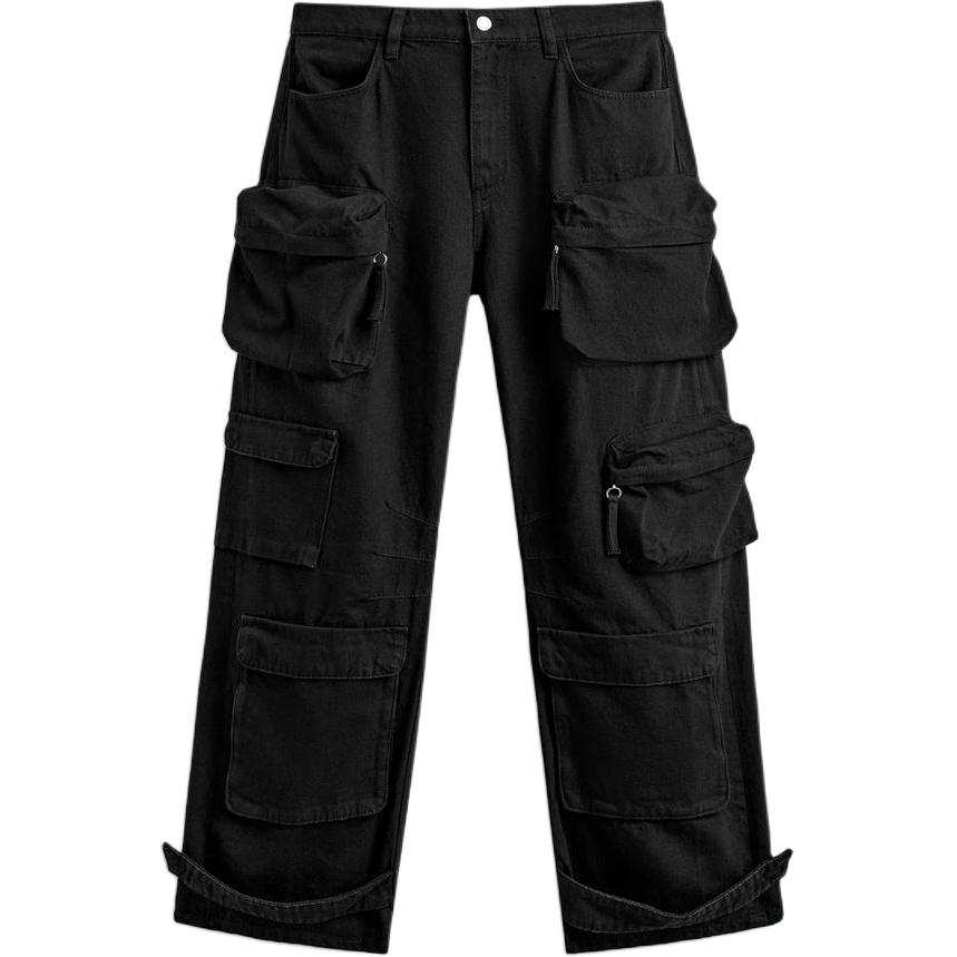 ZARA ZARA Cargo Pants Men's Black Moderate