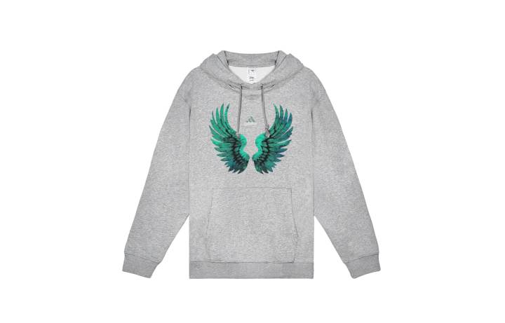 Adidas Adidas Sweatshirts Unisex Gray Hooded Moderate Regular