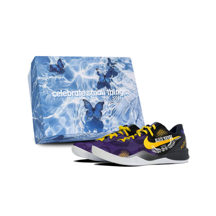 Nike Nike Kobe 8 Low top Basketball Shoes Unisex Black Purple Yellow