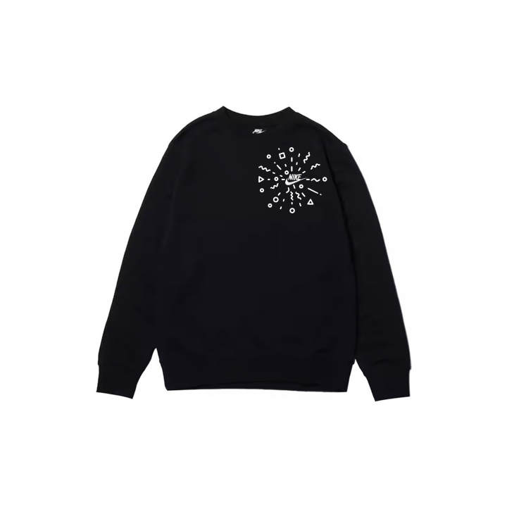 Nike Nike Sweatshirts Men's Black Crew Neck Moderate Regular