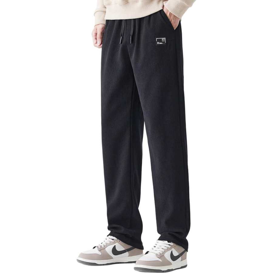 BALENO Casual Pants Men's Thickened And Fleece Lined Straight Fit Pants