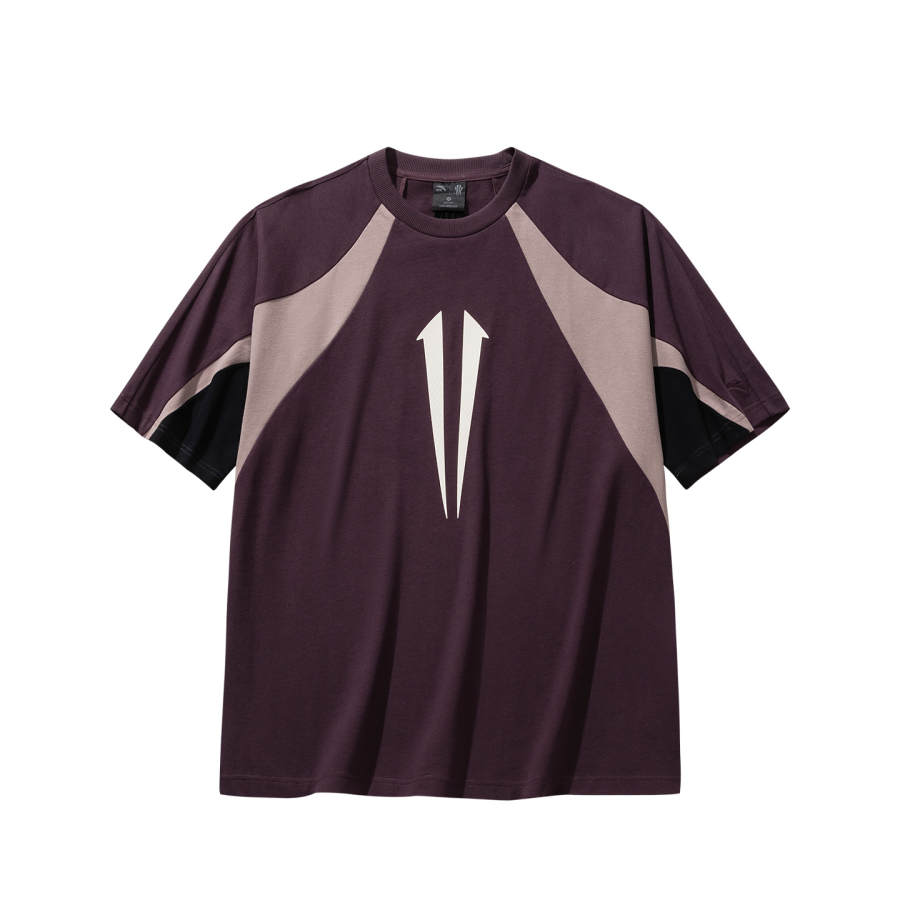 Anta T Shirt Unisex Total Crimson Rose Brown
