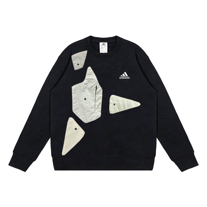 Adidas Adidas Sweatshirts Unisex Black Crew Neck Moderate Regular