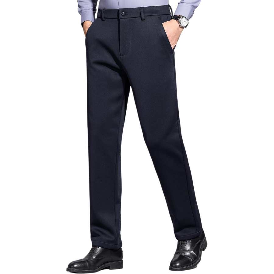 Hodo Casual Pants Men's Thickened Straight Fit Pants