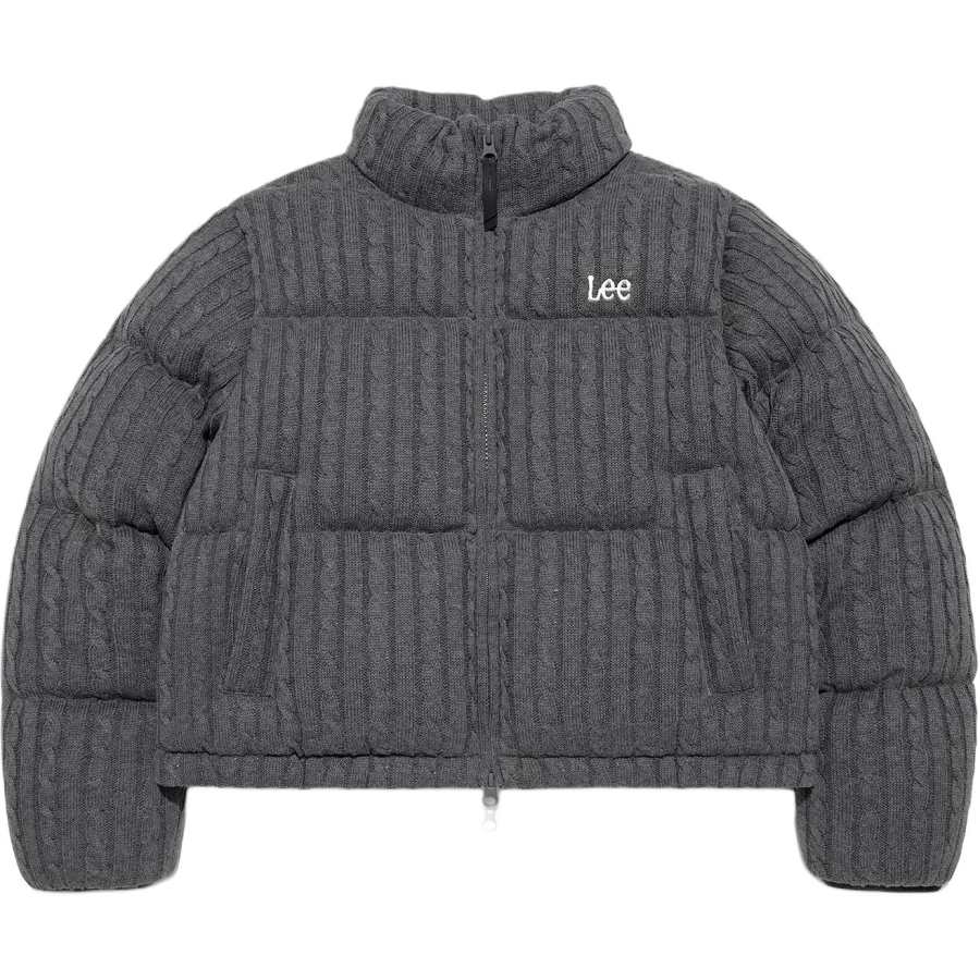 Lee Lee Down Jackets Women's Gray Stand Collar Moderate