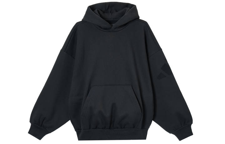 Adidas Adidas Sweatshirts Men's Black Hooded Moderate