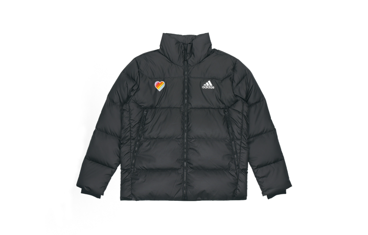 Adidas Adidas Down Jackets Men's Black Stand Collar Moderate Puffer Jacket