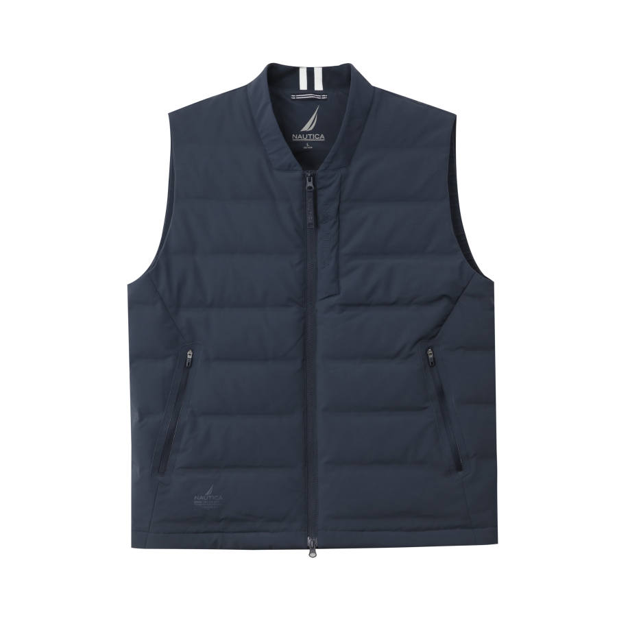 NAUTICA Down Vests Men's Navy Blue 4NV V Neck Moderate Other