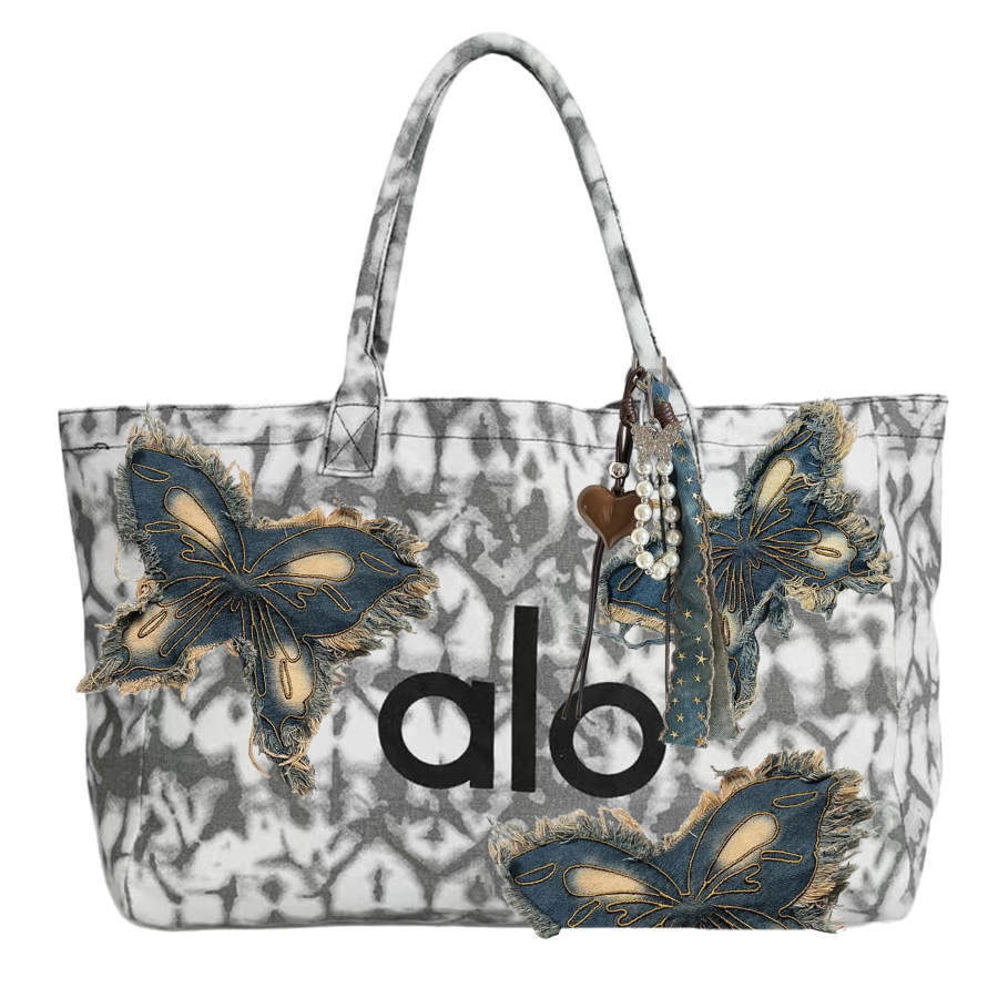 Alo Yoga Cotton Handbag Large Women's Gray