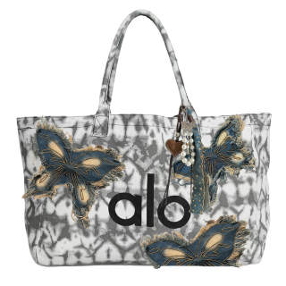 Alo Yoga Cotton Handbag Large Women's Gray