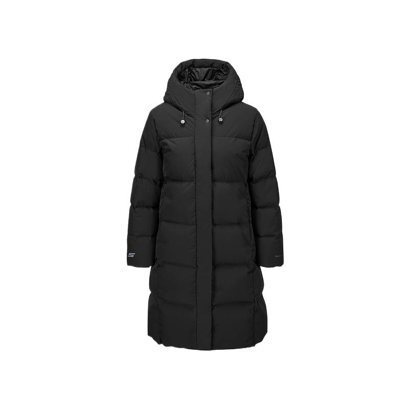 Skechers Comfortable Sports Collection Down Jacket Women's Carbon Black/0018