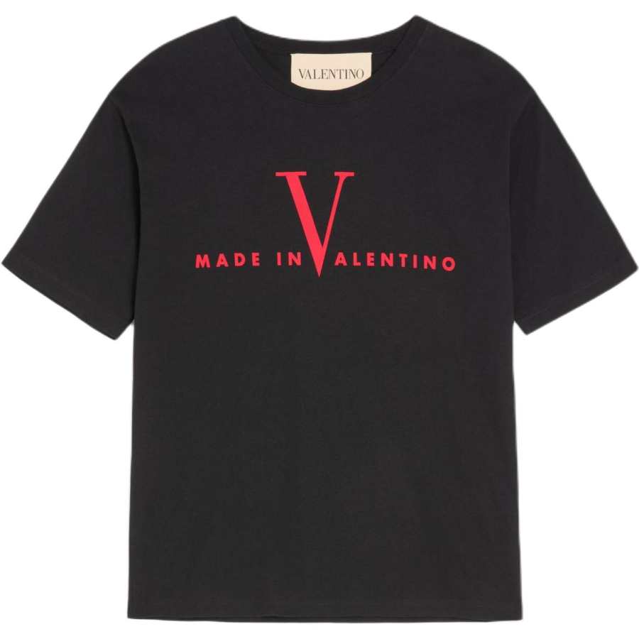 Valentino Logo Printed Crewneck T-Shirt