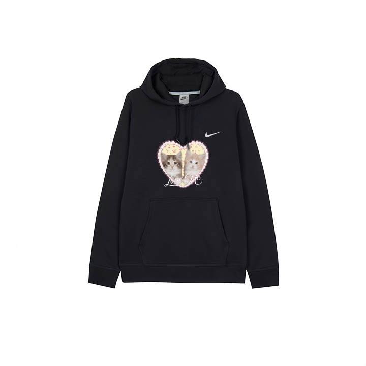 Nike Nike Sweatshirts Men's Black Hooded Moderate