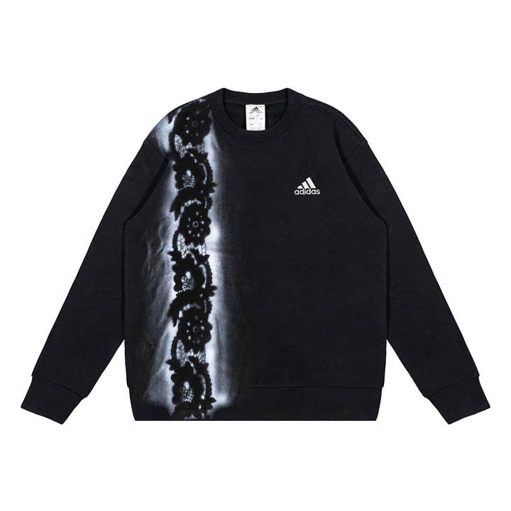 Adidas Adidas Sweatshirts Unisex Black Crew Neck Moderate Regular