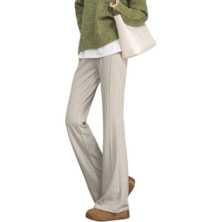 BALENO Casual Pants Women's Thickened And Fleece Lined Bootcut Pants