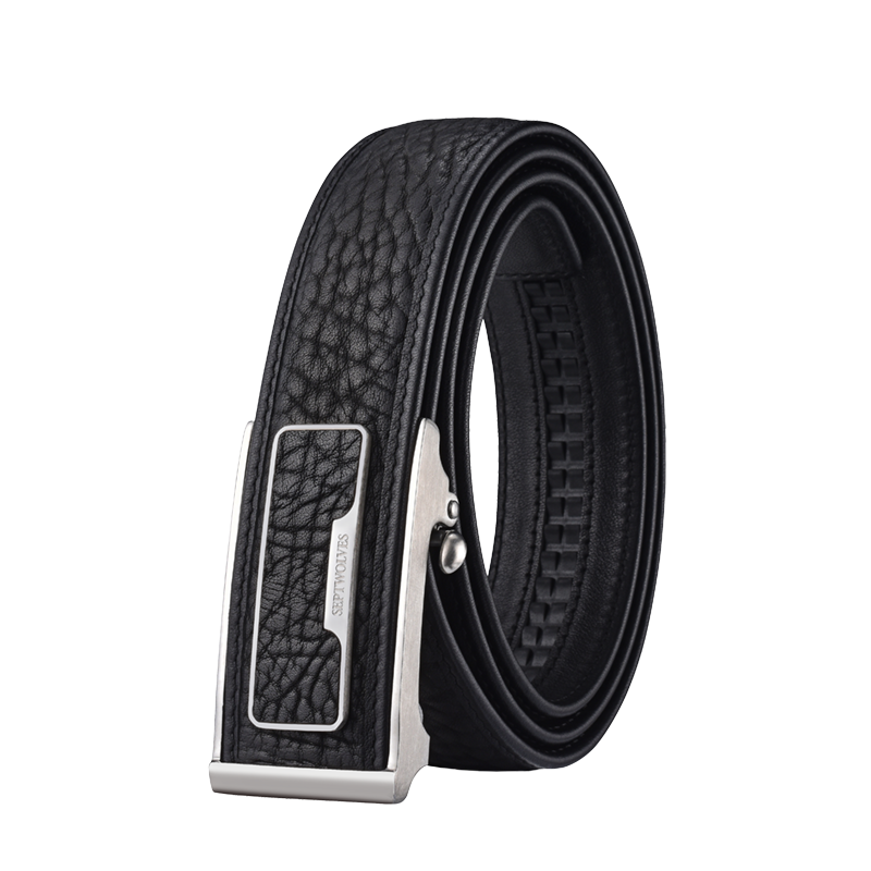 SEPTWOLVES SEPTWOLVES Top Grain Cow Leather Belts Men's 3.45CM