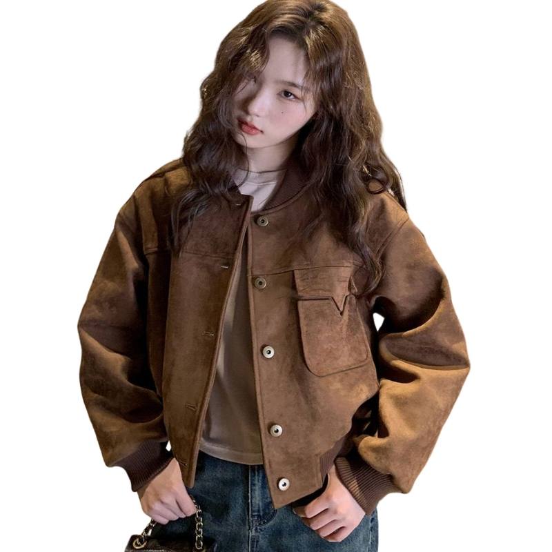 SIXUSICHOU Cropped Coat Women's