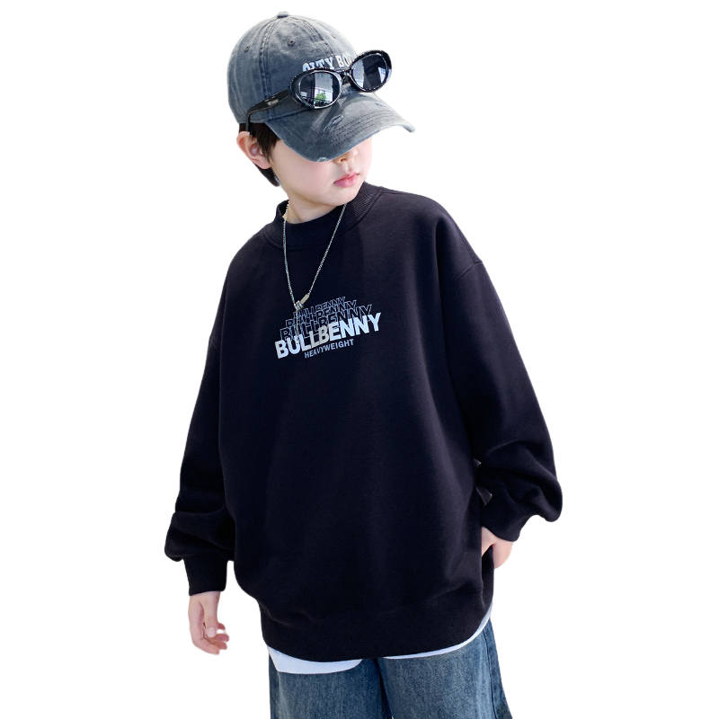 Lanza Casual Sweatshirt Winter Thickened And Fleece Lined Individual Letter Top Teenagers