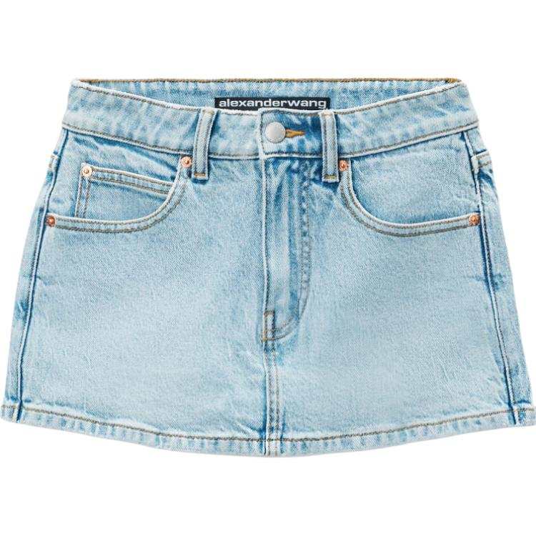 Alexander Wang Alexander Wang mid-rise denim skort