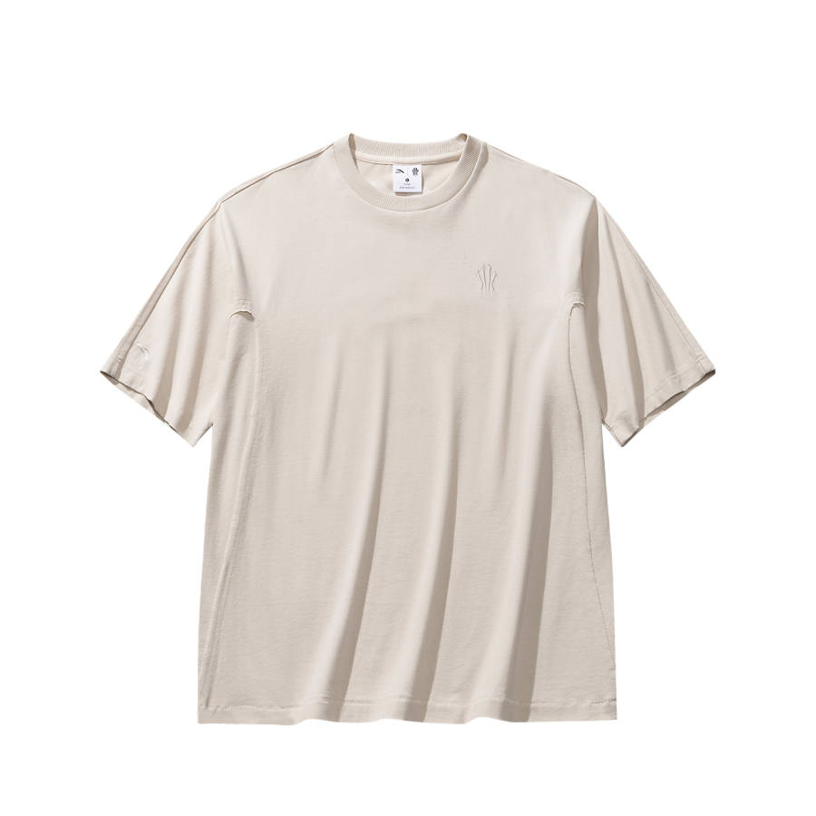 ANTA T Shirts Unisex Mud Gray 2 Crew Neck