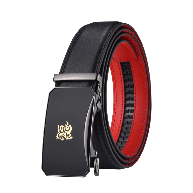 SEPTWOLVES SEPTWOLVES Split Cow Leather Belts Men's Width 3.5CM
