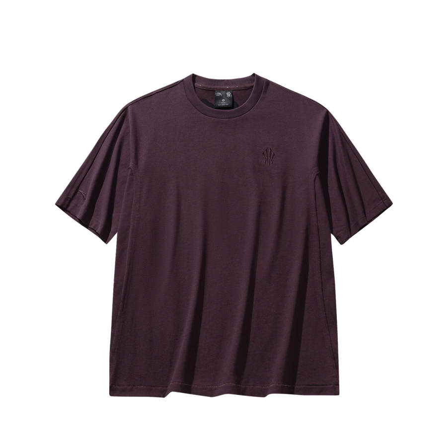 ANTA T Shirts Unisex Total Crimson Rose Brown 3 Crew Neck