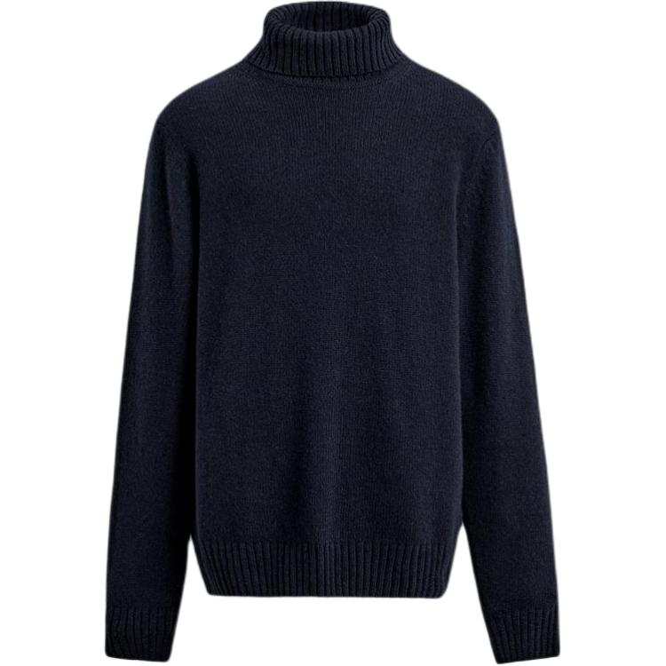 ZARA Knitwear Men's Sea Blue Turtleneck Moderate