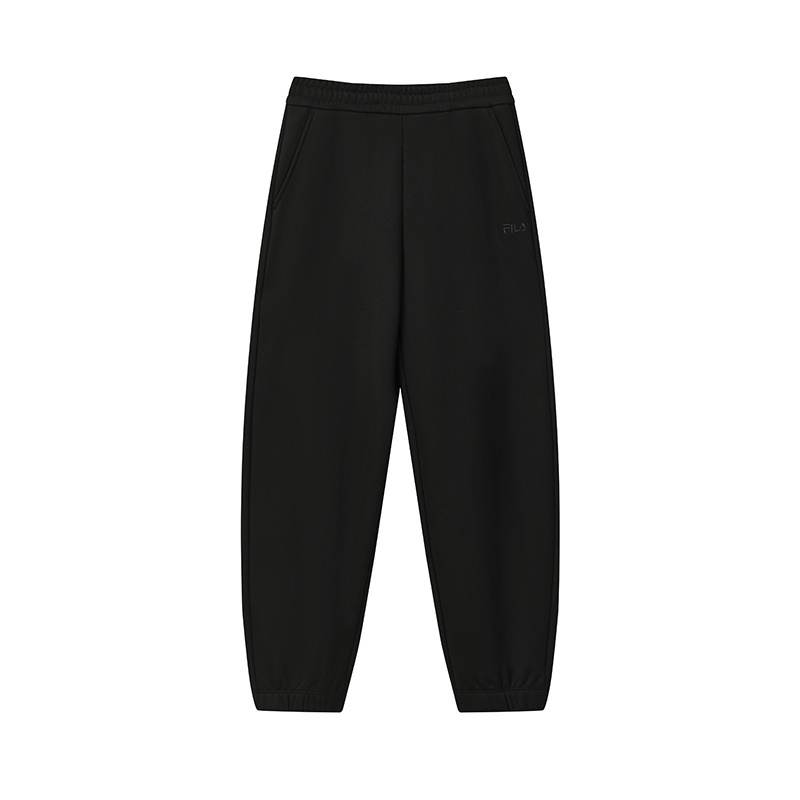 FILA ORIGINALE Fashion Trend Sports Comfortable Versatile Winter Fleece Lined Thermal Knitted Fabric Casual Pants