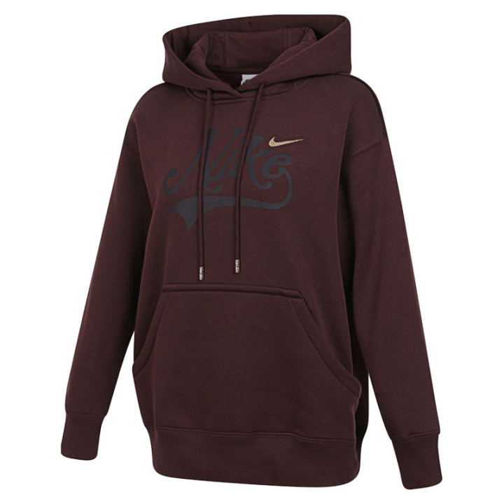 Nike Nike Sweatshirts Women's Dark Red Hooded Moderate Regular