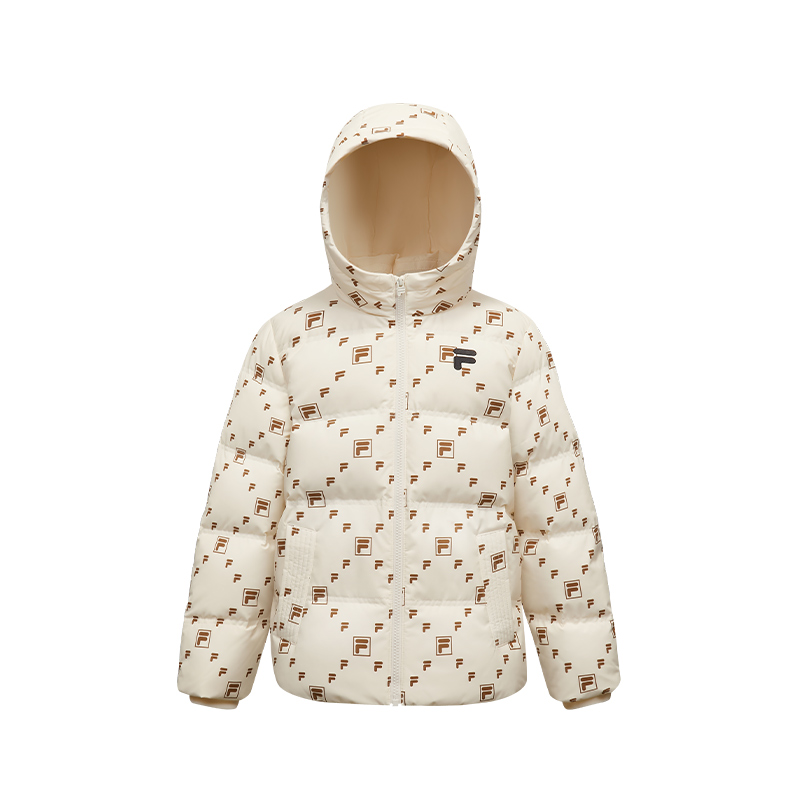 FILA KIDS Down Jackets Hooded Non Detachable Thickened