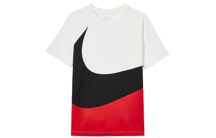 Nike Nike T Shirts Men's White Crew Neck Moderate Straight Fit