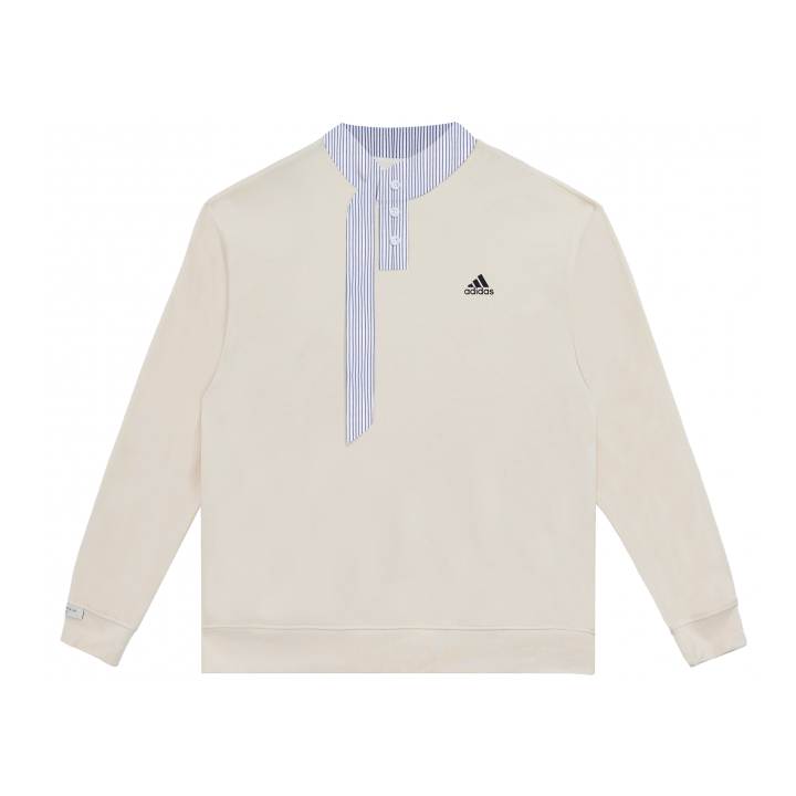 Adidas Adidas LABEL Polo Shirts Unisex Ecru Stand Collar Moderate Other