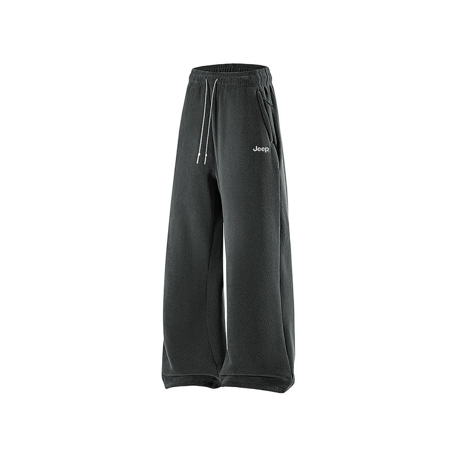 Jeep Casual Pants Men's Thickened And Fleece Lined Straight Fit Pants