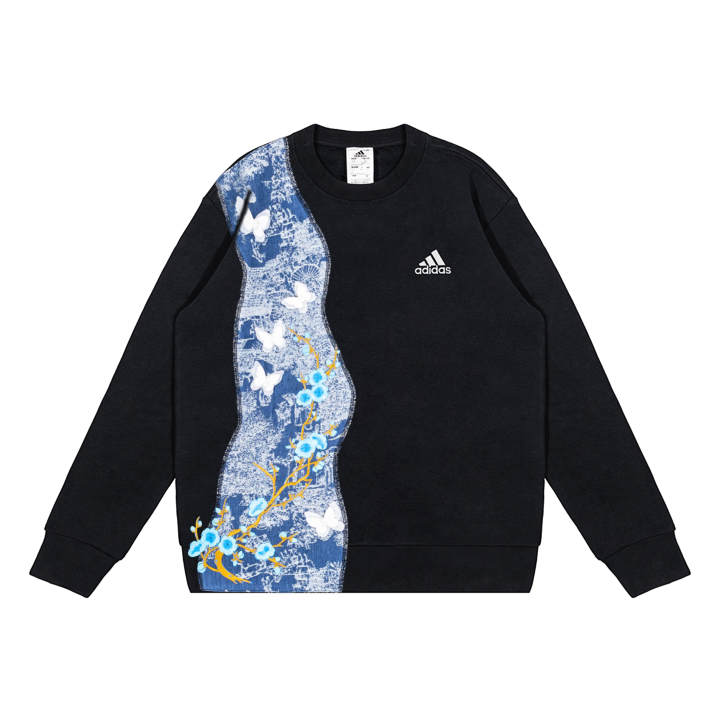Adidas Adidas Sweatshirts Unisex Black Crew Neck Moderate Regular