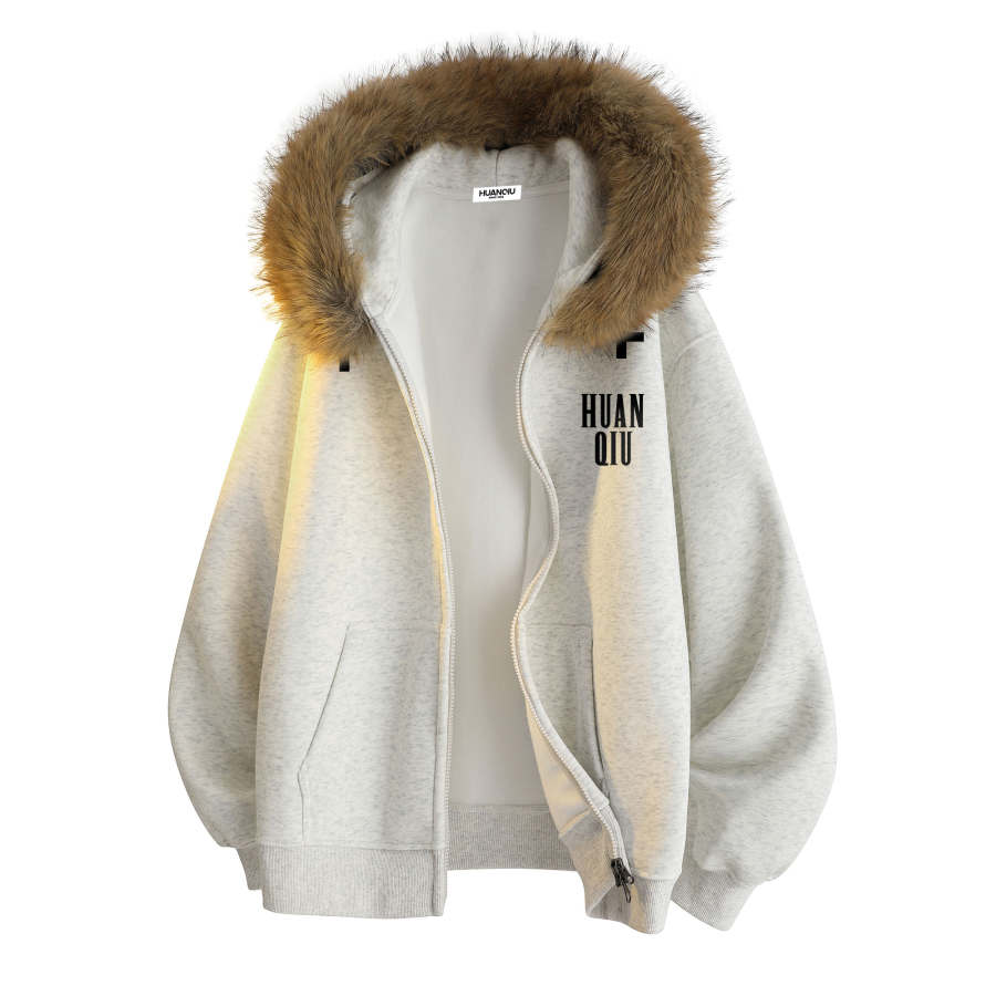HUANQIU Sweatshirts Unisex Hooded Moderate