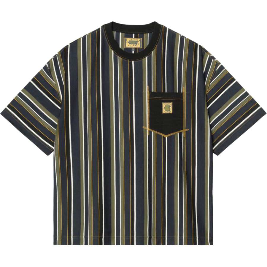 Carhartt WIP Nicholas Daley Collaboration FW25 Stripes T Shirt T Shirt Unisex