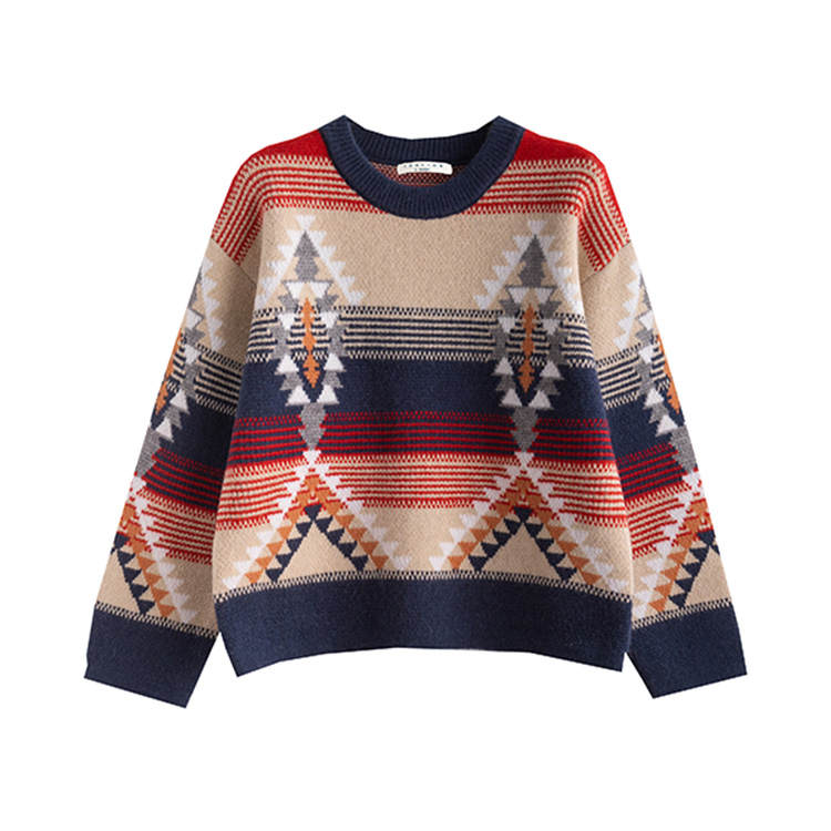 Tonlion Knitwear Women's Khaki Tone Crew Neck Moderate