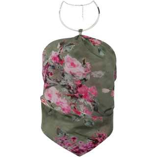 Blumarine Camisoles Women's Green Moderate Halter Neck