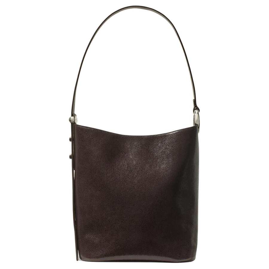 Kate Spade Cow Leather Shoulder Bag Women's Dark Brown