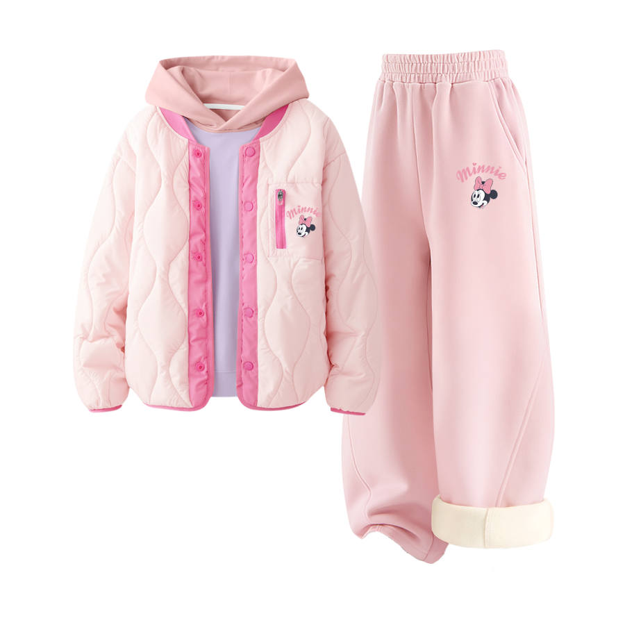 Disney Kids Casual Sportswear Hooded Thickened